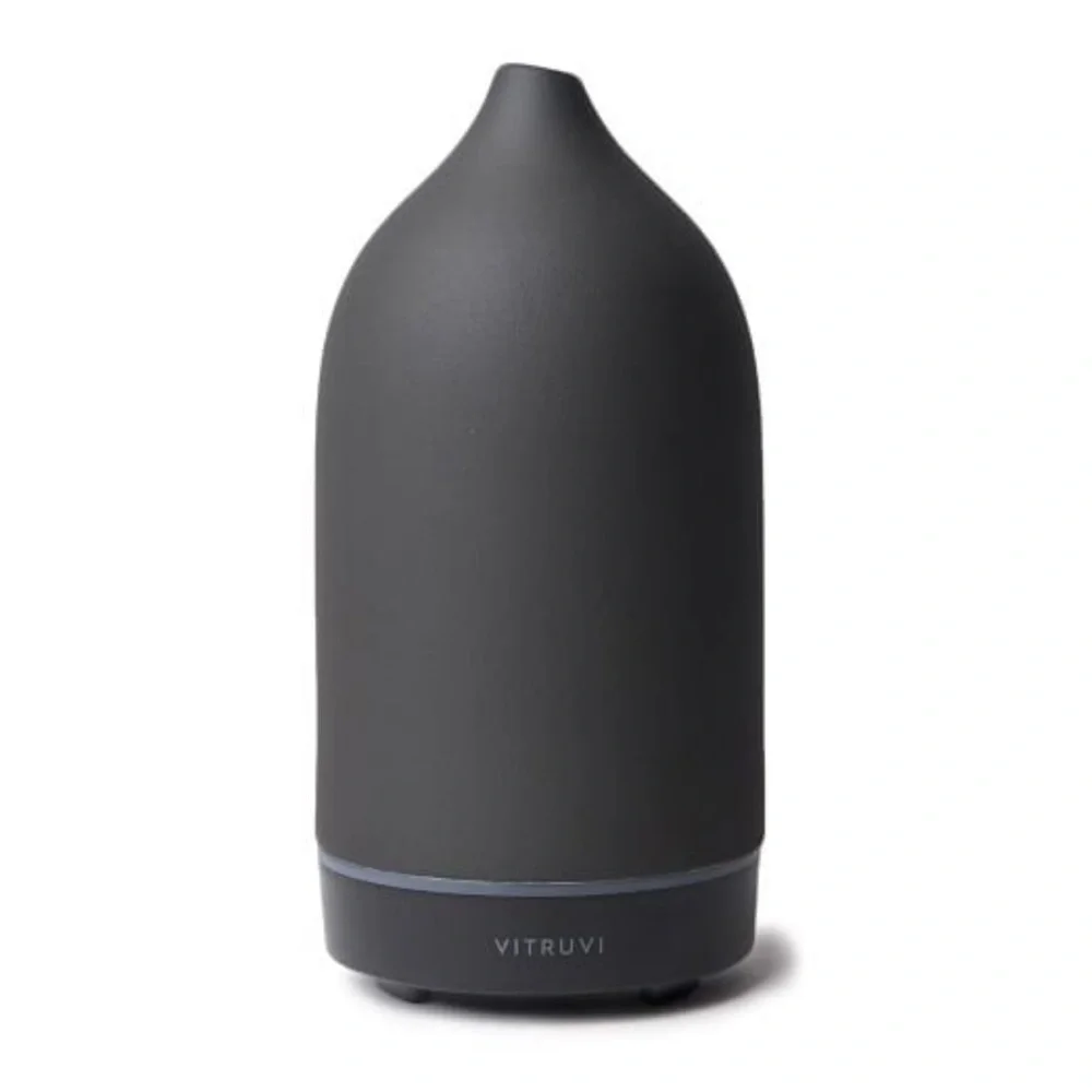 West Elm Vitruvi Stone Essential Oil Diffuser With Ultrasonic Technology New